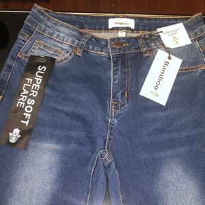 Flare leg denim jeans